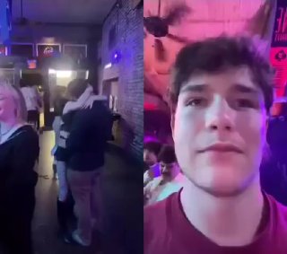 Девушка изменила парню на вечеринке в баре