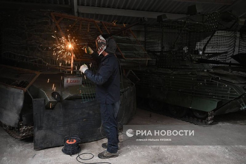Техническое обслуживание БМД-2 ВДВ на Запорожском направлении