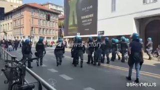 Массовые беспорядки в Милане на фоне съезда европейских правых