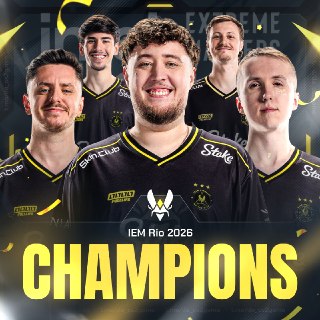 Vitality стали чемпионами IEM Rio 2026, обыграв Spirit и выиграв второй Grand Slam подряд