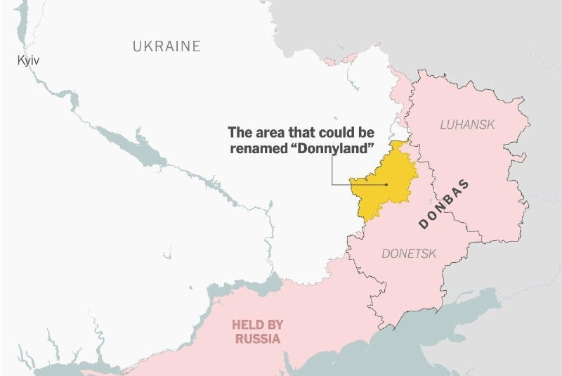 Украина предлагала назвать часть Донбасса «Доннилэндом» в честь Трампа