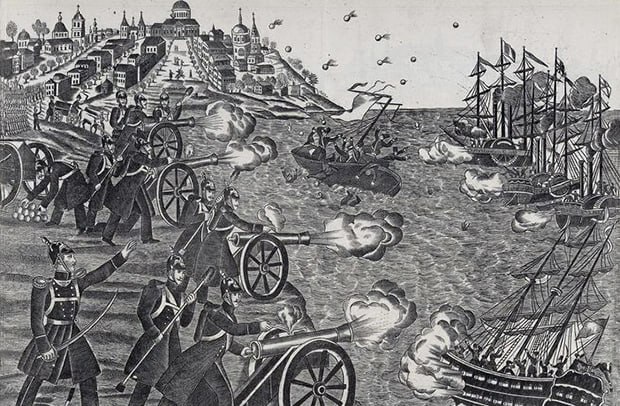 Подвиг прапорщика Щёголева: как 4 пушки спасли Одессу от англо-французского флота в 1854 году