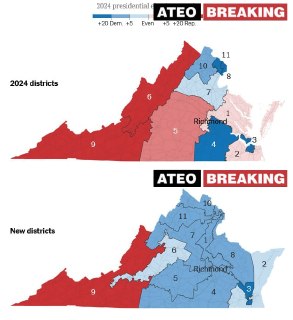 Демократы выиграли референдум в Вирджинии по перенарезке избирательных округов