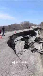 В Кемеровской области из-за обрушения дороги нет альтернативного объезда
