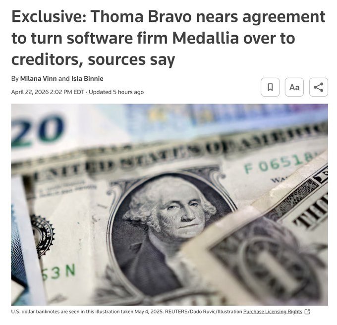 Крупнейший в истории дефолт по частному кредитованию: Medallia теряет акционерный капитал