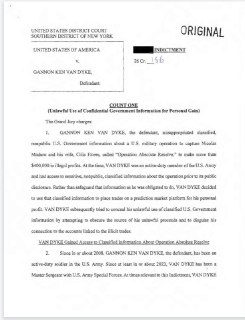 Американские власти задержали военного, заработавшего на ставках против Мадуро