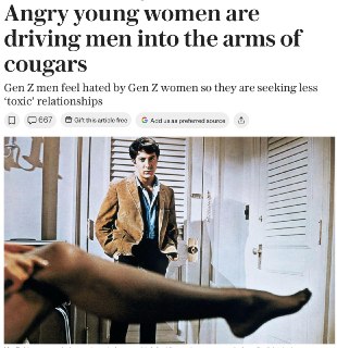 Зумеры массово начинают встречаться с женщинами старше из-за токсичности ровесниц