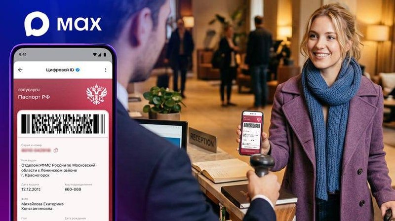 В платформе МАХ появилась функция быстрой регистрации в отелях через цифровой ID