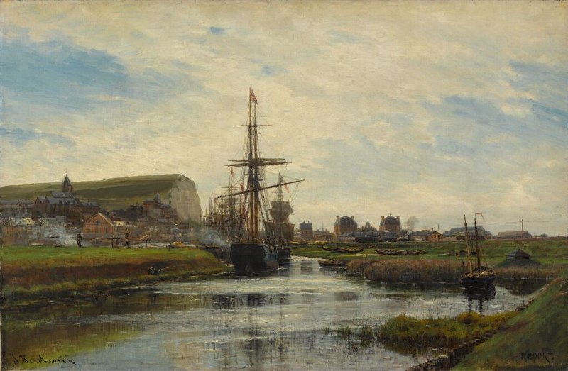 Картина Алексея Боголюбова «Трепор. Нормандия» из собрания Третьяковской галереи