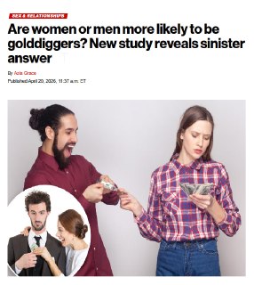 В мире растет число мужчин, выбирающих самодостаточных женщин для финансового обеспечения