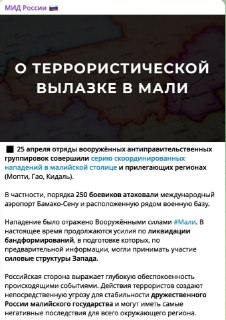 Критика эффективности африканского корпуса в Мали