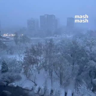 Снегопад заваливает Москву, Питер и другие регионы России в конце апреля