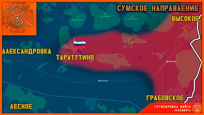 Российские войска освободили Ильичевку в ДНР и Таратутино в Сумской области