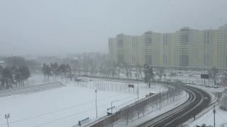 Снегопад в Раменском и Щелково