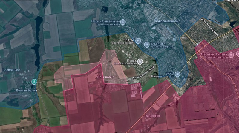 Российские войска продвигаются на Южно-Константиновском направлении