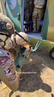 Собака из спецназа Казахстана покорила соцсети видео с парашютным прыжком