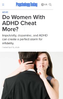 Связь СДВГ у женщин и склонности к изменам