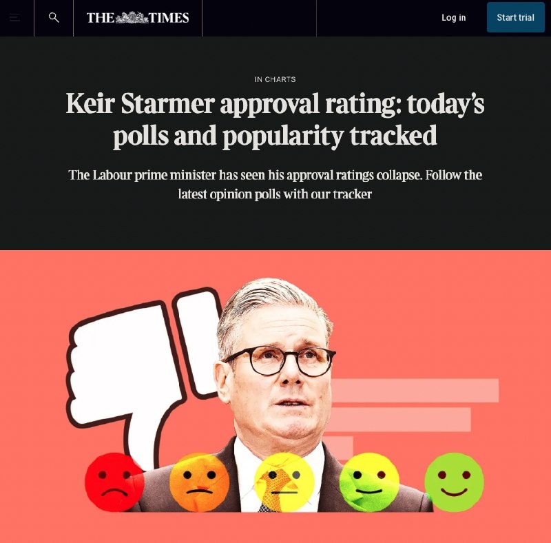 Рейтинг Кира Стармера падает на фоне игнорирования британскими СМИ дела о поджогах его имущества