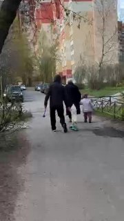 В Петербурге заметили собаку на самокате