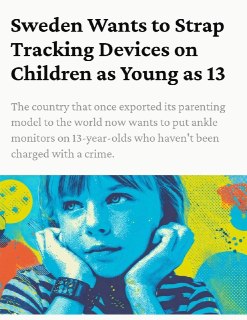 В Швеции планируют обязать детей из групп риска носить GPS-браслеты