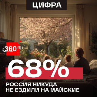 Большинство россиян провели майские праздники дома
