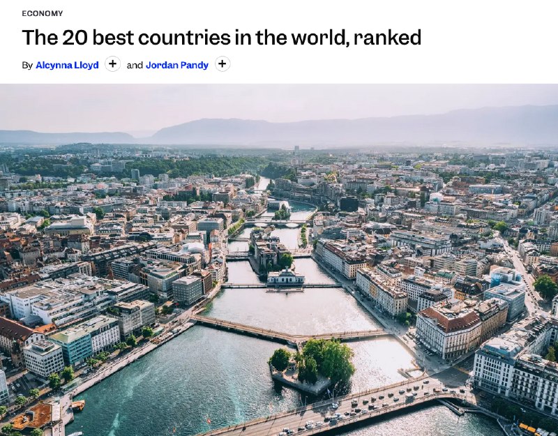Вышел рейтинг лучших стран мира для жизни на 2026 год от World Report