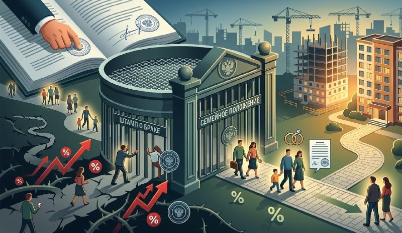 В Минфине предложили удорожать семейную ипотеку для не состоящих в браке заёмщиков