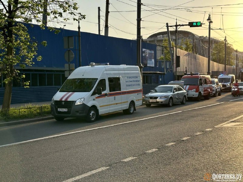 На стройке Судебного квартала в Петербурге взорвался газовый баллон грузовика