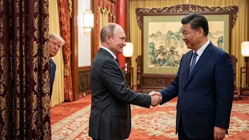 Ван И встретил Владимира Путина в Пекине