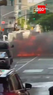 Взрыв автомобиля на Уолл-стрит в Нью-Йорке