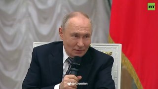 Путин поддержал российских военных на фронте