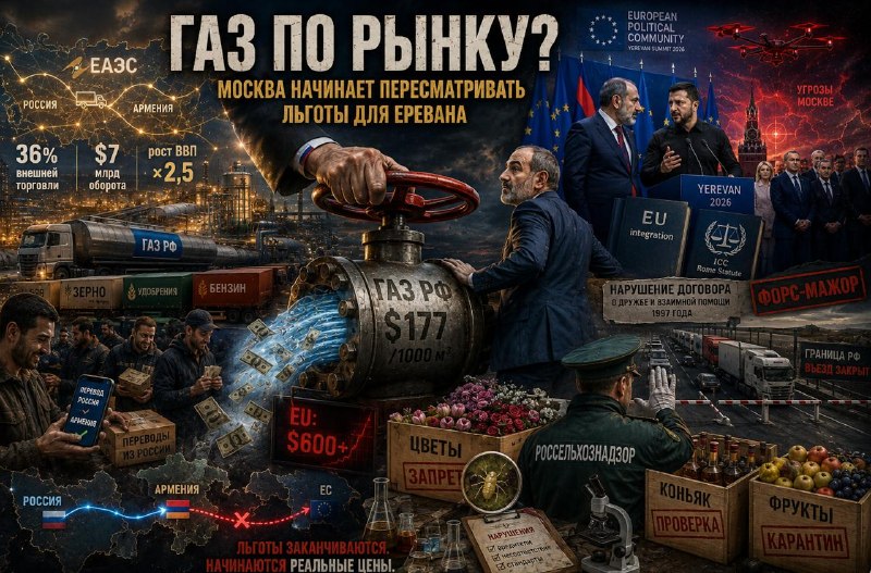 Москва может начать аудит армянского экспорта и пересмотр экономических льгот