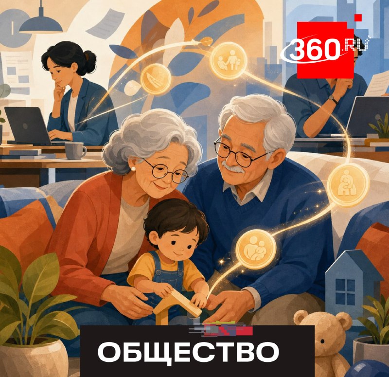 В России предложили выплачивать пособия бабушкам и дедушкам за воспитание внуков