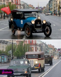 В центре Петербурга прошел парад из 323 единиц ретротранспорта