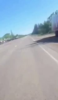 Неудачная атака украинского дрона на грузовик Wildberries на трассе «Новороссия»