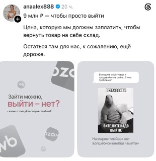 Владелица бизнеса столкнулась с расходами в 9 млн рублей на вывоз товара с маркетплейса