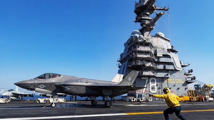Авианосец Gerald Ford проходит модернизацию для работы с истребителями F-35C