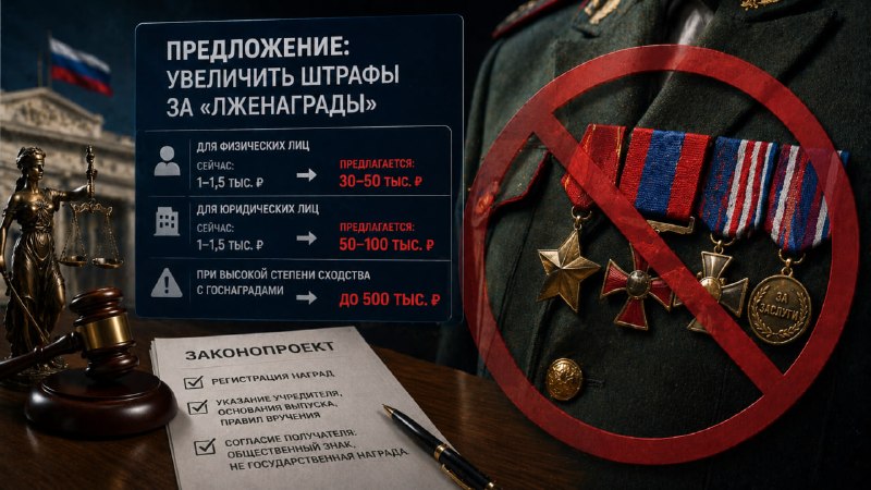 В ОП предложили увеличить штрафы за «лженаграды»