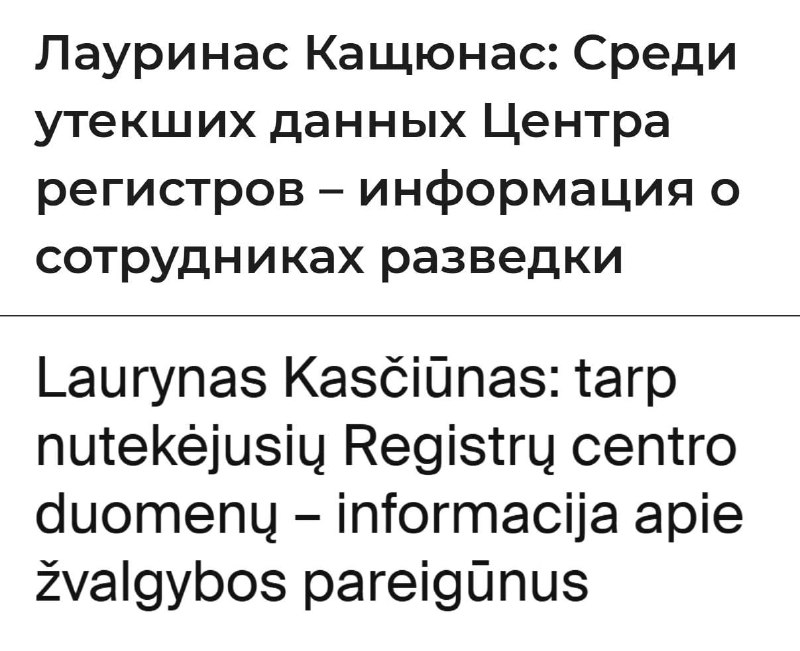 В Литве из-за кибервзлома утекли данные 600 тысяч человек, включая данные силовиков и политиков