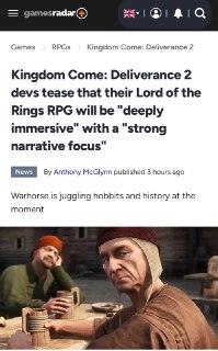 Warhorse Studios анонсировала разработку масштабной RPG по вселенной «Властелина колец»