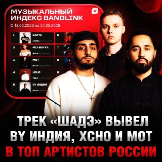 МОТ поблагодарил фанов за успех хита «Шадэ» в чарте BandLink