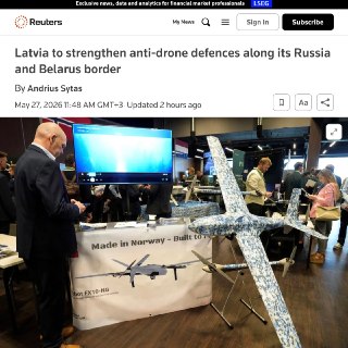 Латвия усилит границу с Россией и Беларусью мобильными группами с дронами-перехватчиками