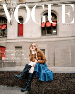 Настя Федько украсила обложку шведского Vogue