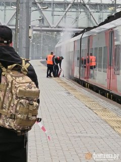 В Петрозаводске загорелся поезд до Петербурга