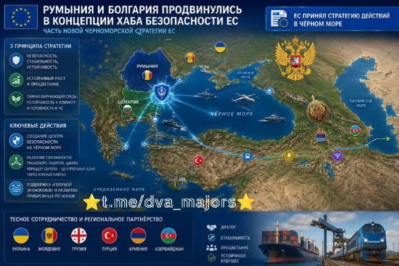 Румыния и Болгария готовят создание хаба безопасности ЕС в Черном море