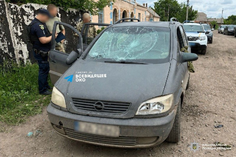 В Харькове разбили автомобиль группы оповещения