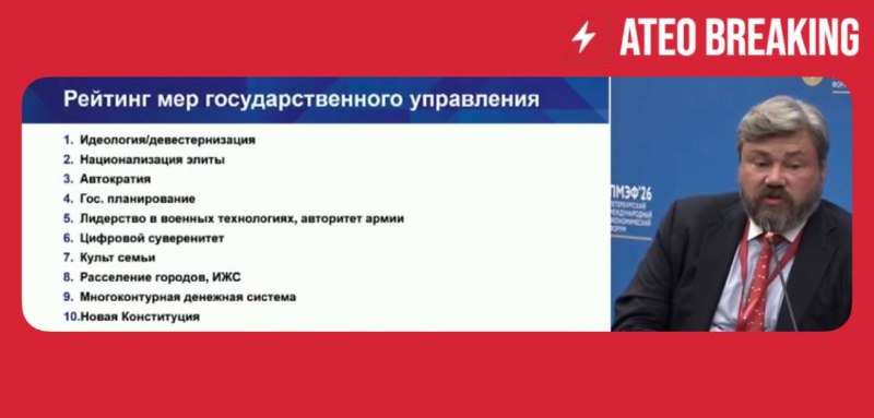 Олигарх Малофеев представил на ПМЭФ рейтинг мер госуправления для спасения России