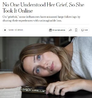 TikTok становится платформой для психологической поддержки через «grief-контент»
