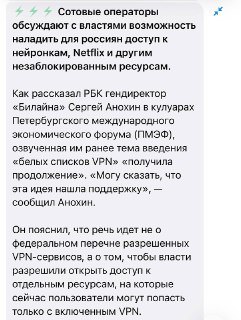 В России обсуждают возможность доступа к Netflix и ChatGPT без VPN
