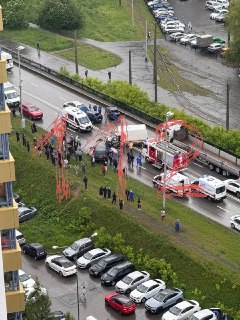 В Екатеринбурге на Блюхеровском мосту произошло массовое ДТП с пятью автомобилями